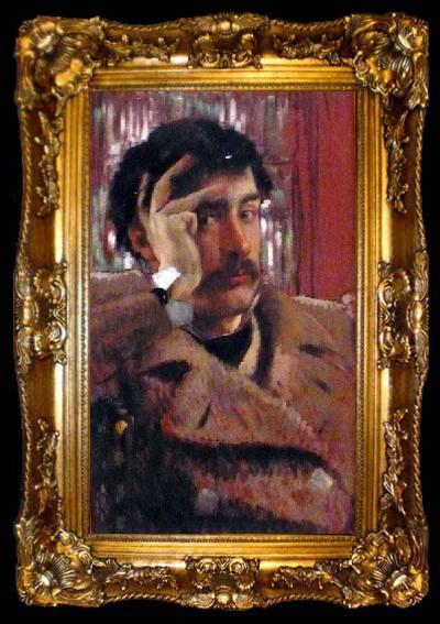 framed  James Tissot Self Portrait, ta009-2